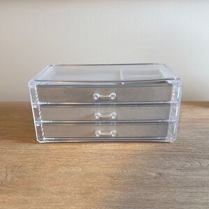 Clear Acrylic 3-Drawer Organizer